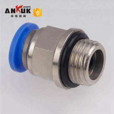 Pneumatic push to connect air tube fitting PC-G straight one touch quick fitting